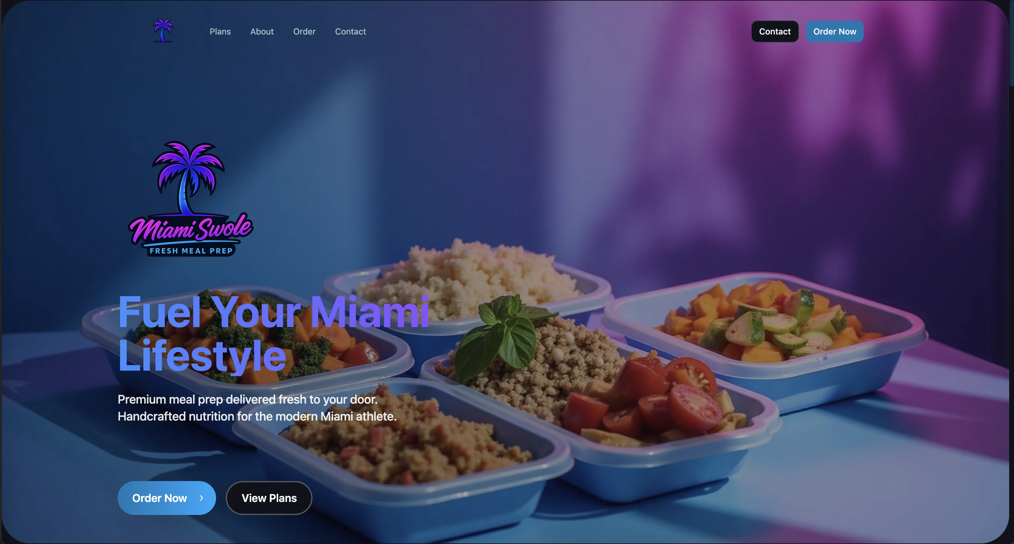 Miami Swole website screenshot